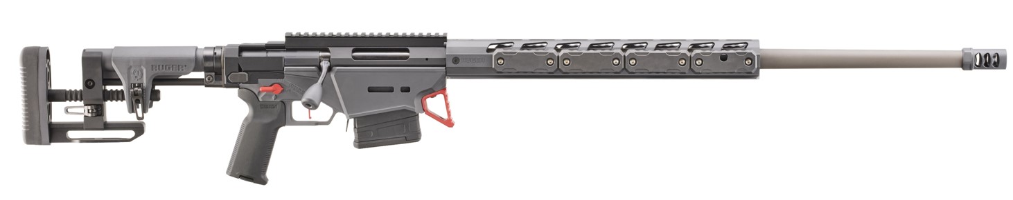 RUGER PRECISION RIFLE 6MM CREEDMOOR 26IN BARREL 10RD TYPE III HARDCOAT ANODIZED WITH GRAY  CERAKOTE 18099 - 556 Black Friday Promotion